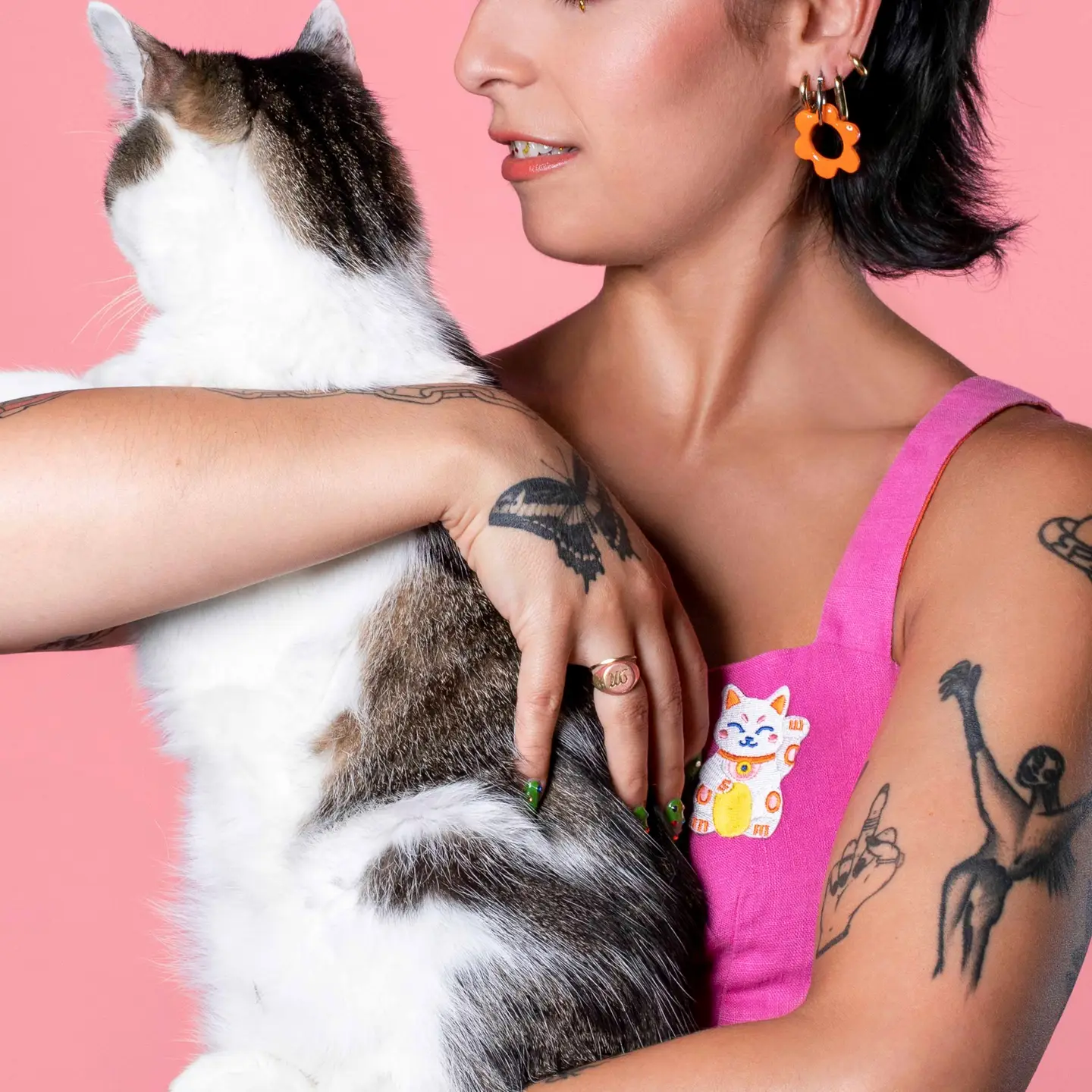 Lucky Cat - Patch zum Aufbügeln – Bild 3