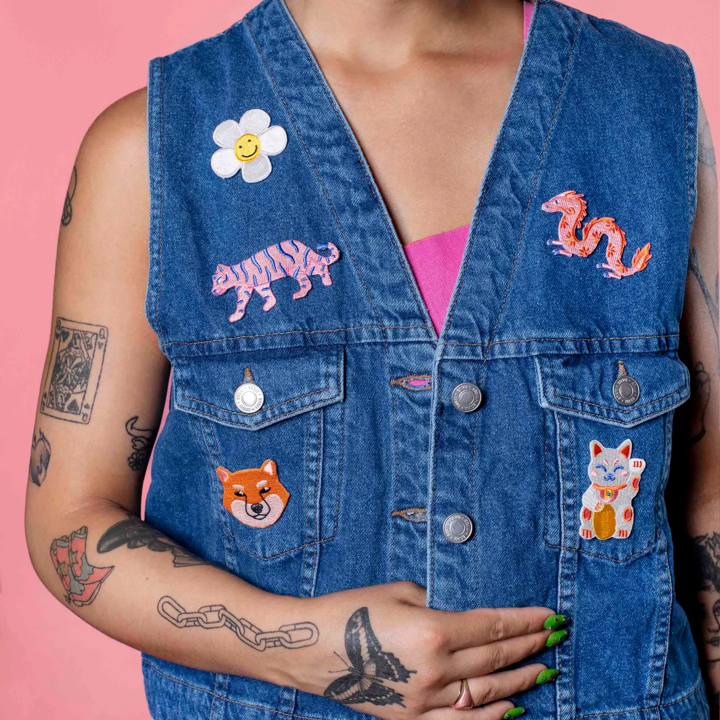 Lucky Cat - Patch zum Aufbügeln – Bild 2