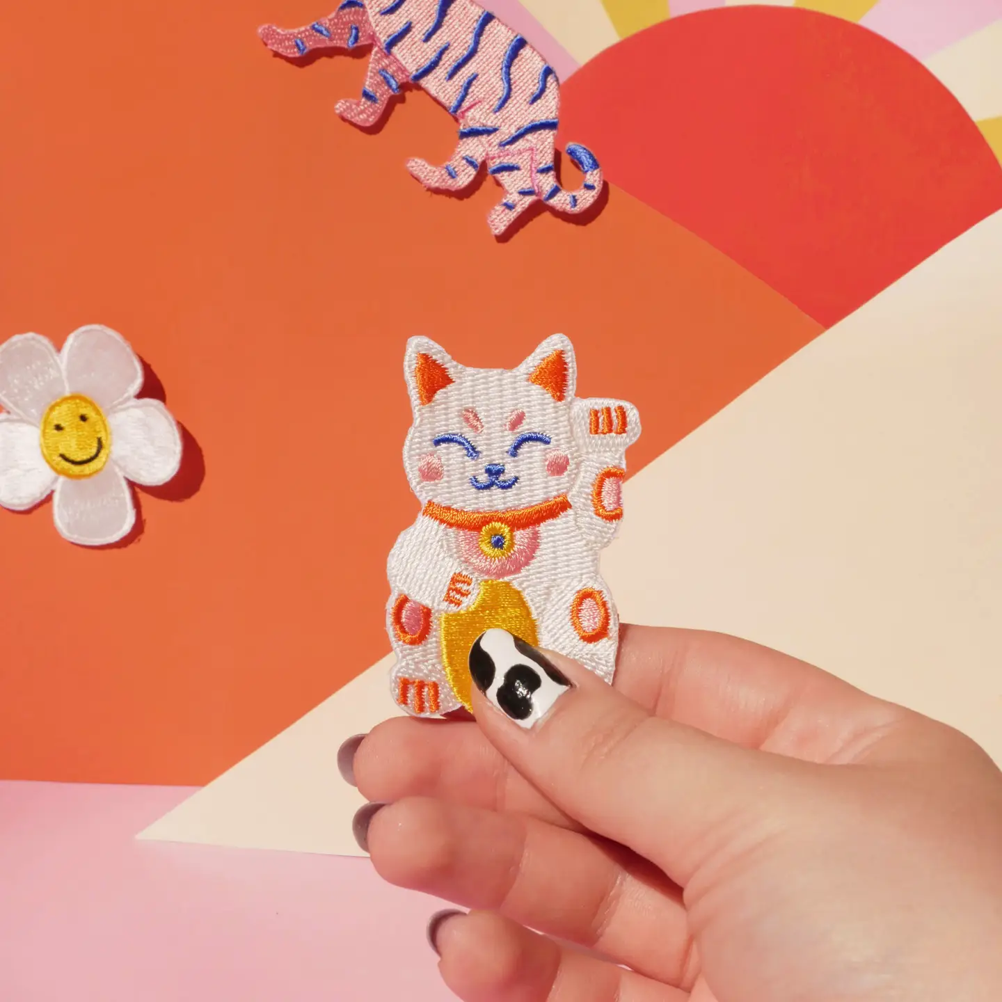 Lucky Cat - Patch zum Aufbügeln