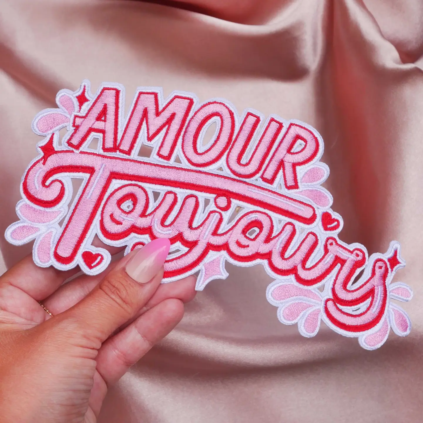 Amour Toujours - XL Patch zum Aufbügeln