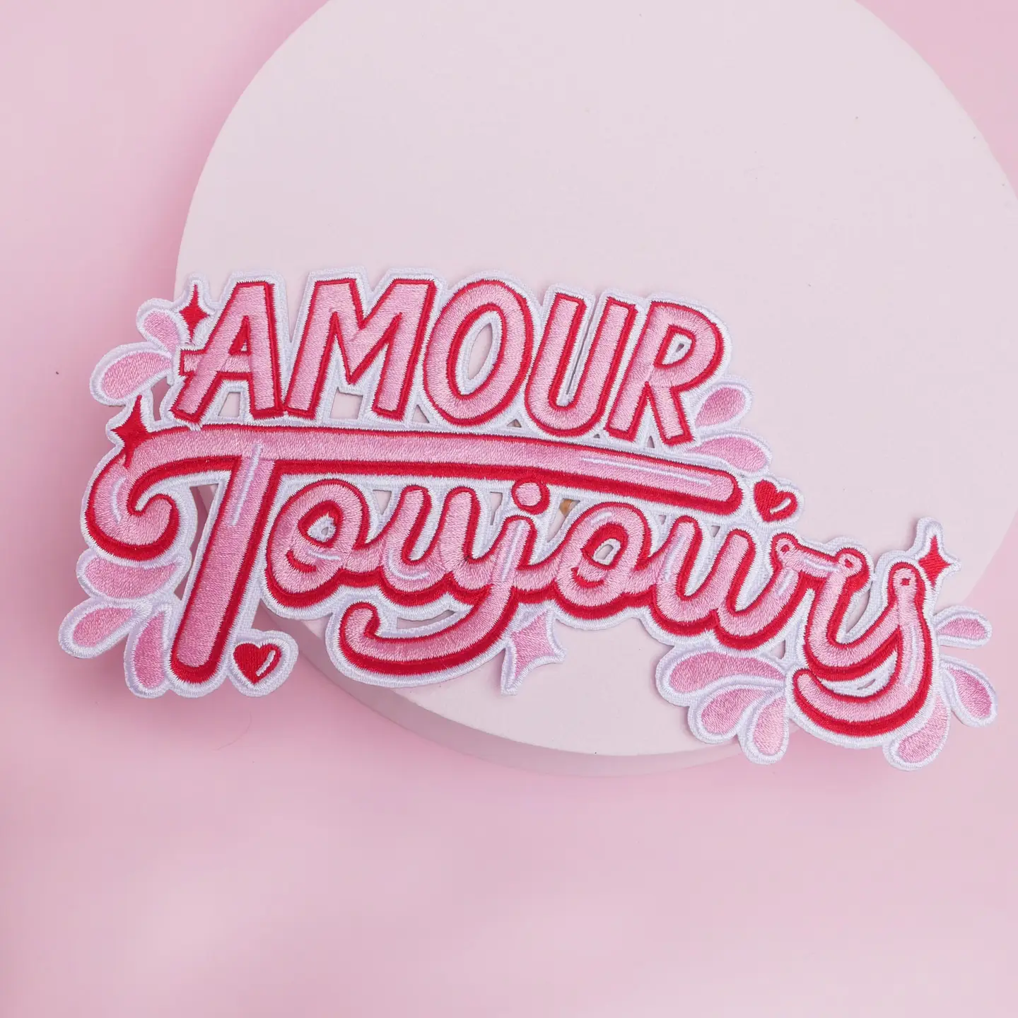 Amour Toujours - XL Patch zum Aufbügeln – Bild 3
