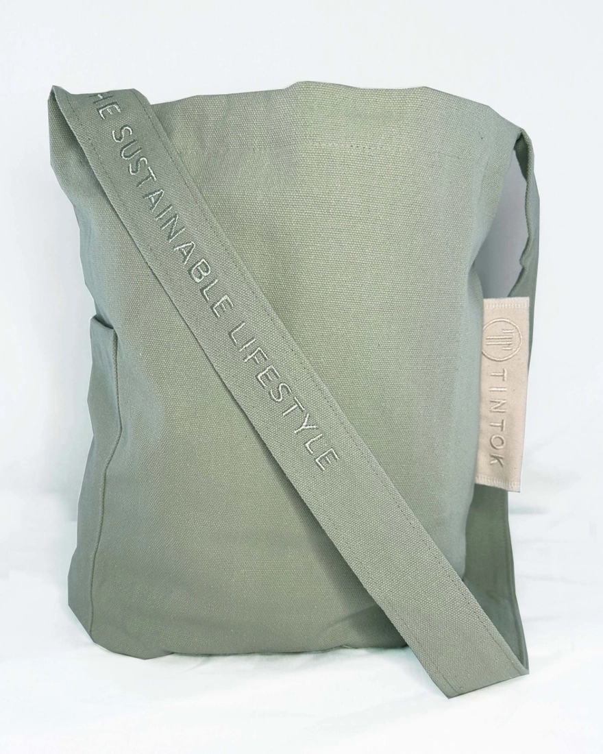 Mira Canvas Tasche aus Baumwolle | Sea Foam – Bild 8