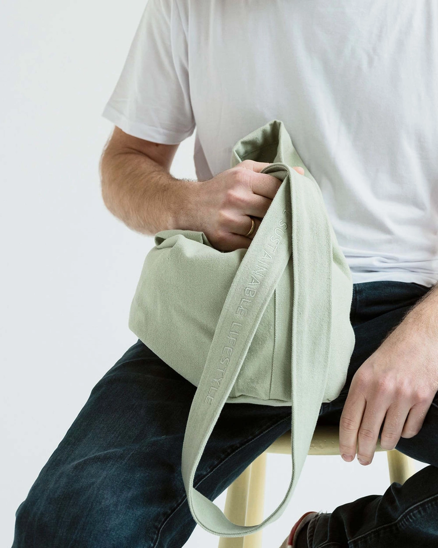 Mira Canvas Tasche aus Baumwolle | Sea Foam