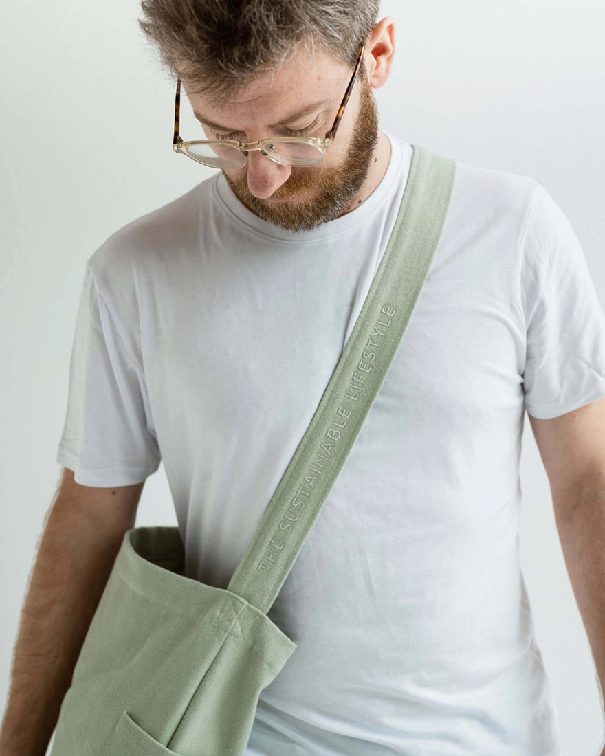 Mira Canvas Tasche aus Baumwolle | Sea Foam – Bild 5