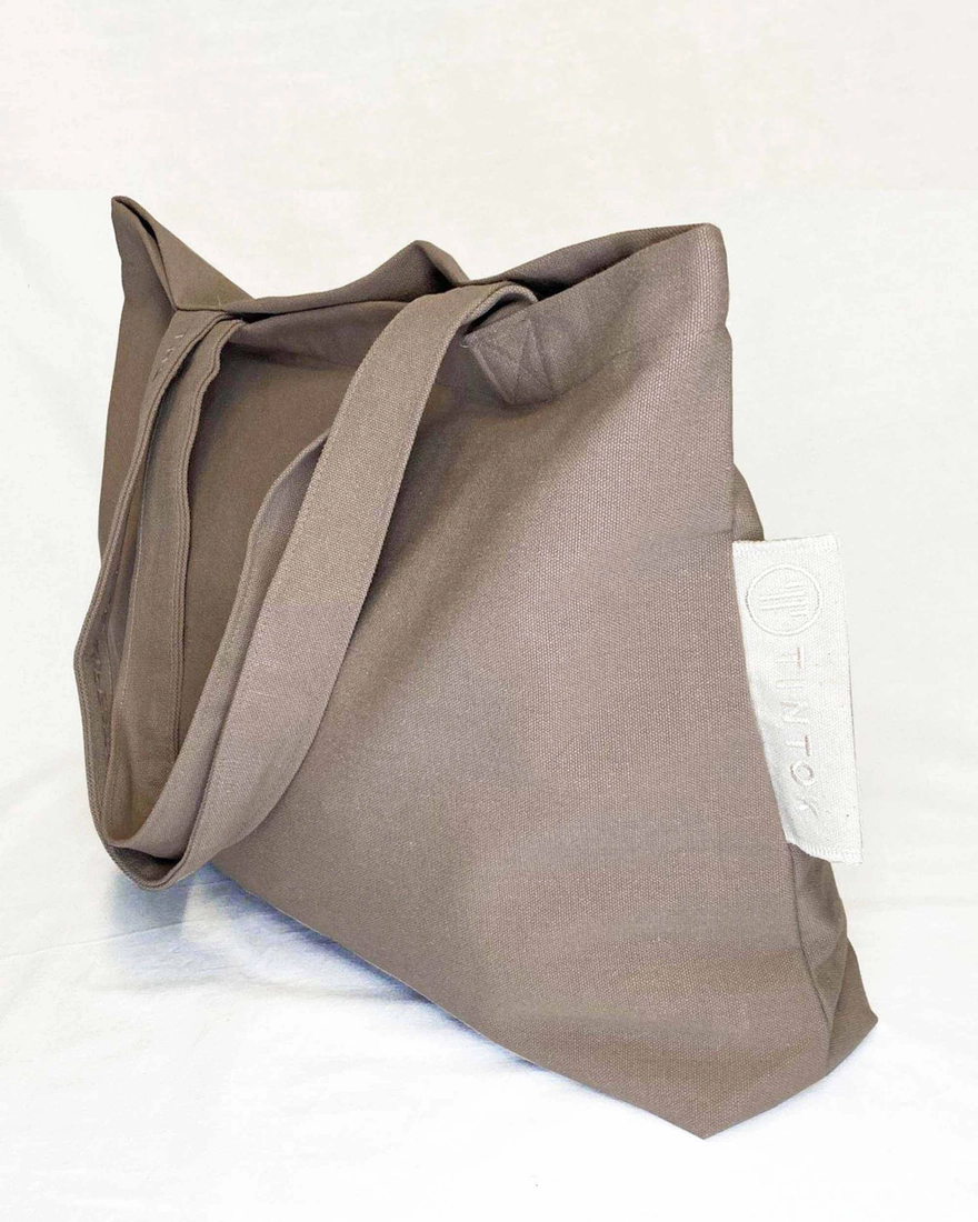 Rima Canvas Tasche aus Baumwolle | Mocha – Bild 8