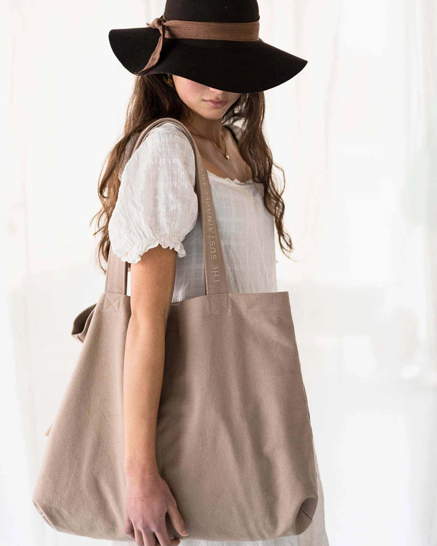 Rima Canvas Tasche aus Baumwolle | Mocha – Bild 2