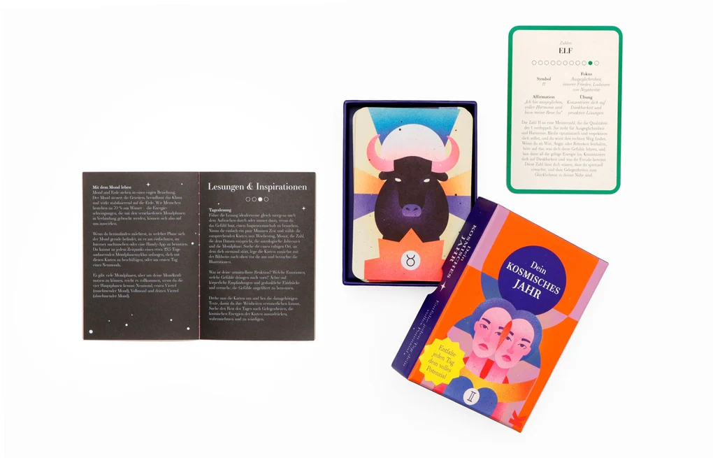 Karten-Set "Dein kosmisches Jahr - Entdecke das Potenzial jedes einzelnen Tages" von Theresa Cheung – Bild 6