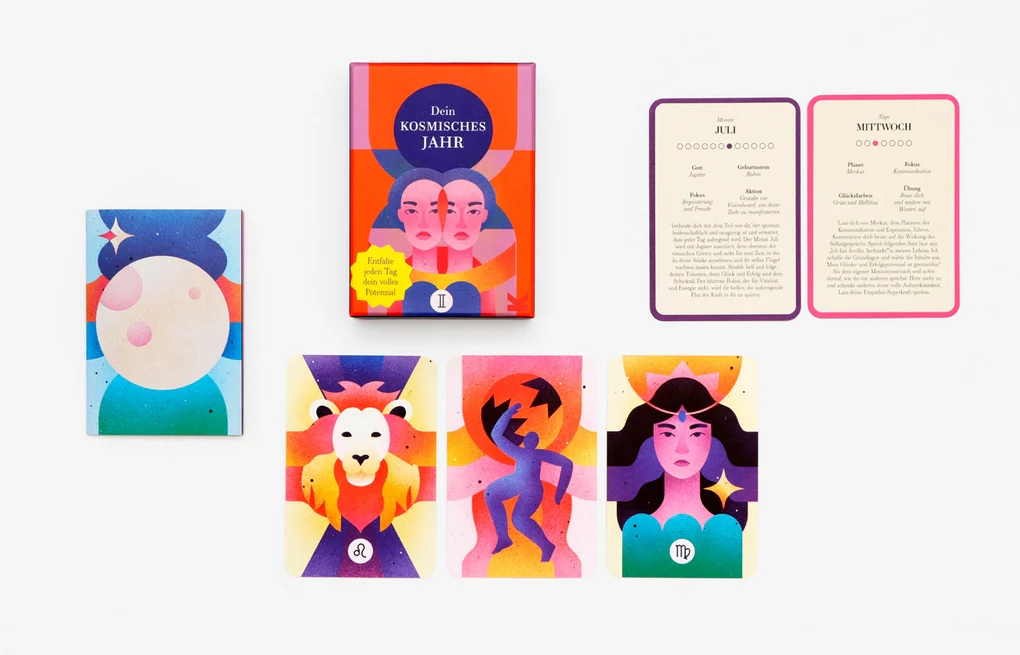 Karten-Set "Dein kosmisches Jahr - Entdecke das Potenzial jedes einzelnen Tages" von Theresa Cheung – Bild 5