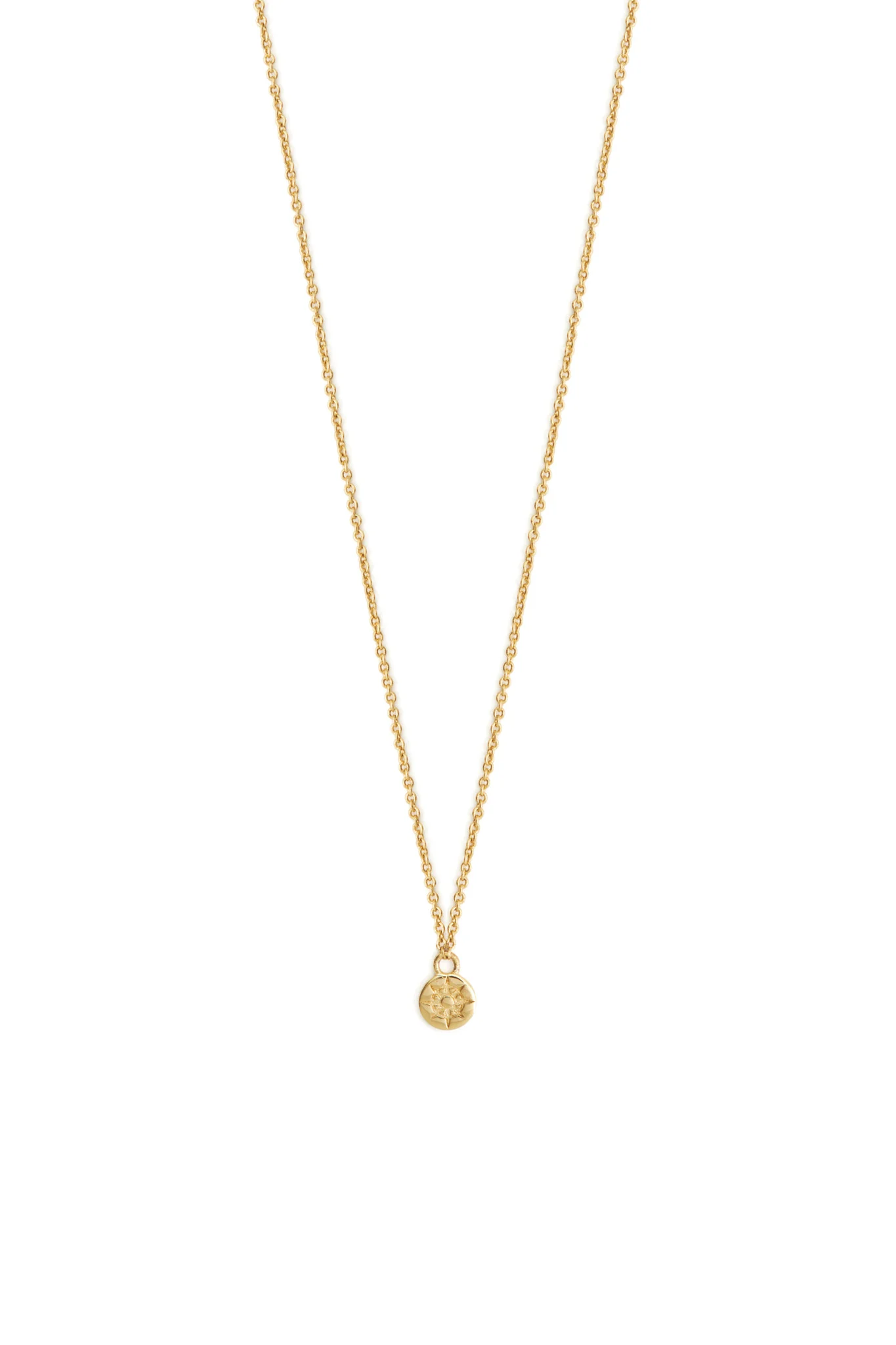 Halskette "Kompass" - 14 K vergoldet – Bild 5