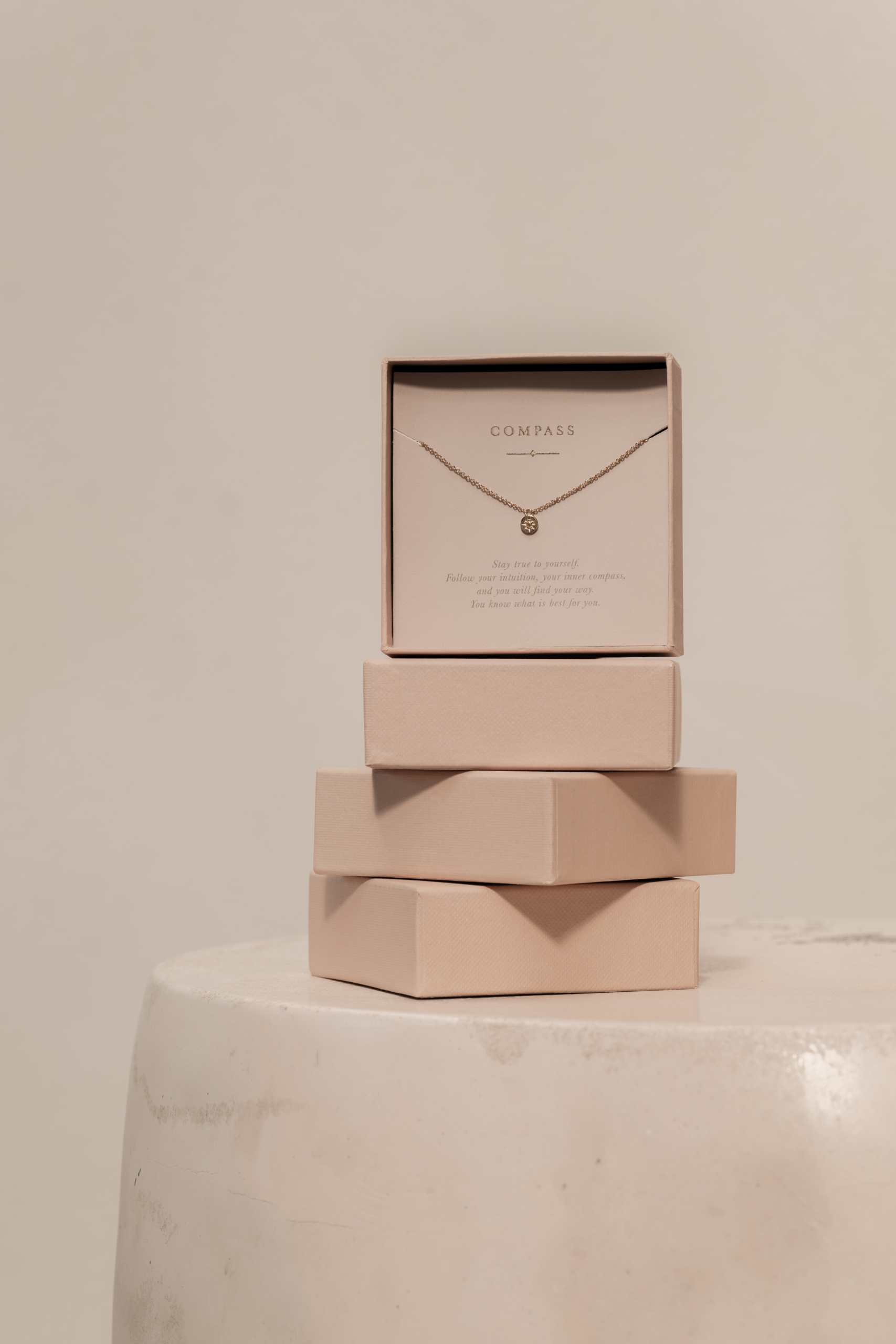 Halskette "Kompass" - 14 K vergoldet – Bild 4
