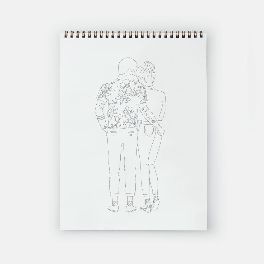 Malbuch für Erwachsene - mit 21 Illustrationen – Bild 4