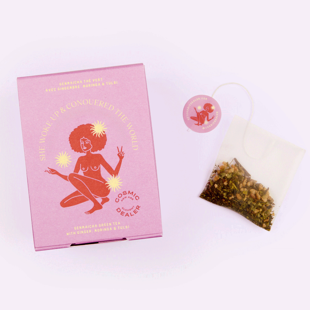 Loser Tee Genmaicha Green Tea - She woke up and conquered the world – Bild 2