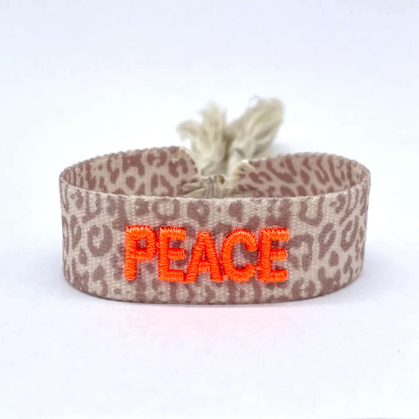 Statement-Armband "PEACE" - gewebt, bestickt